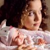 L02j Llorens levensechte babypop meisje full body met kleding deken en speen 40 cm - Afbeelding 3