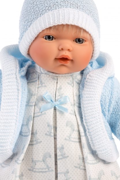 L24f Llorens babypopje soft body popje blond met geluid speen 33 cm - Afbeelding 5