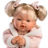 L24b Llorens babypopje soft body popje blond haar met geluid kleding speen 33 cm - Afbeelding 7