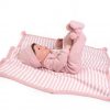 AJ12b Antonio Juan grote babypop soft body met haar kleding en speen 50 cm - Afbeelding 9
