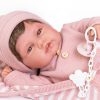 AJ12b Antonio Juan grote babypop soft body met haar kleding en speen 50 cm - Afbeelding 4