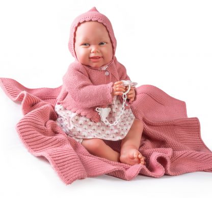 AJ11b Antonio Juan Mijn eerste reborn baby grote babypop met kleding en speen 52 cm - Afbeelding 3