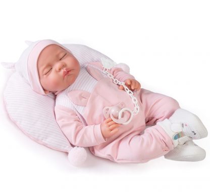 AJ15d Antonio Juan pop babypop soft body slapend met kleding kussen en speen 40 cm - Afbeelding 4