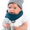 AJ18e Antonio Juan pop babypop softbody glimlachend met haar kleding en speen 42 cm - Afbeelding 3