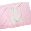 HU37e Omslagdeken deken Llorens roze wit voor poppen vanaf 35 cm t/m 46 cm - Afbeelding 2
