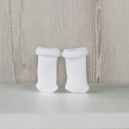 DAS09a Poppensokjes sokjes wit voor pop maat 36 t/m 46 cm