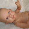 ADK0d Levensechte Babypop Newborn Meisje full body blank 52 cm pastel kleding inclusief speen - Afbeelding 9