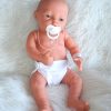 PD07c Babypoppen Duimelotje Tweeling jongen en meisje met speen 42 cm - Afbeelding 4