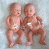 PD07c Babypoppen Duimelotje Tweeling jongen en meisje met speen 42 cm - Afbeelding 8