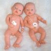 PD07c Babypoppen Duimelotje Tweeling jongen en meisje met speen 42 cm - Afbeelding 5