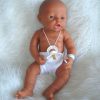 PD07d Babypop Duimelotje Meisje getint met kleding en speen 42 cm - Afbeelding 5