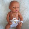 PD07d Babypop Duimelotje Meisje getint met kleding en speen 42 cm - Afbeelding 9