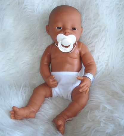 PD07d Babypop Duimelotje Meisje getint met speen 42 cm - Afbeelding 8