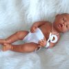 PD07d Babypop Duimelotje Meisje getint met kleding en speen 42 cm - Afbeelding 12