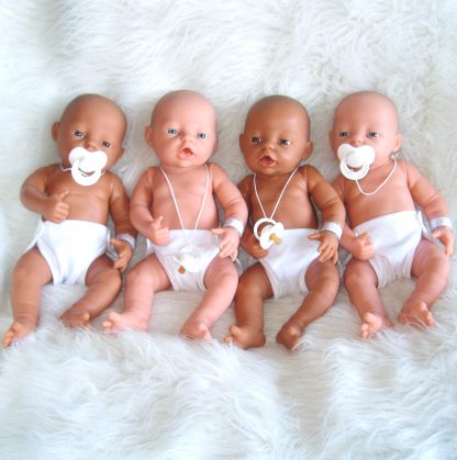 PD07s Babypoppen Duimelotje combi set van 4 poppen 42 cm - Afbeelding 6