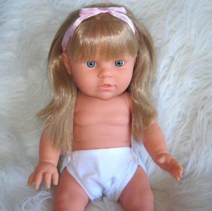 PD09a Pop full body Meisje blank met blond lang haar 43 cm - Afbeelding 9