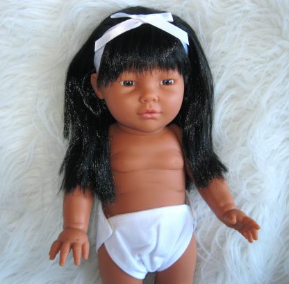 PD09b Pop full body Meisje getint lang haar gekleed 43 cm - Afbeelding 11