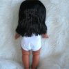 PD09b Pop full body Meisje getint met lang haar 43 cm - Afbeelding 2