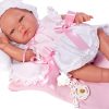 AS08a Asi full body babypop Maria meisje in kleding deken kussen en speen 43 cm - Afbeelding 5