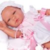 AS08a Asi full body babypop Maria meisje in kleding deken kussen en speen 43 cm