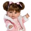 SB01c Berbesa fullbody babypop meisje met bruin haar en kleding 34 cm