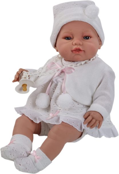 BAS010 Poppenkleding set wit voor pop 40 t/m 43 cm - Afbeelding 4