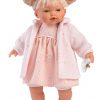 L24g Llorens babypopje soft body popje blond haar met geluid kleding speen 33 cm - Afbeelding 7