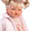 L24g Llorens babypopje soft body popje blond haar met geluid kleding speen 33 cm - Afbeelding 3