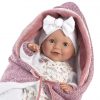 L00 Llorens babypop soft body baby met slaapogen geluid deken en speen 42 cm