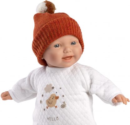 L15f Llorens levensecht babypopje soft body baby chick met kleding 31 cm - Afbeelding 3
