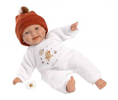 L15f Llorens levensecht babypopje soft body baby chick met kleding 31 cm - Afbeelding 4