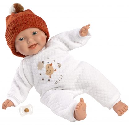 L15f Llorens levensecht babypopje soft body baby chick met kleding 31 cm - Afbeelding 9