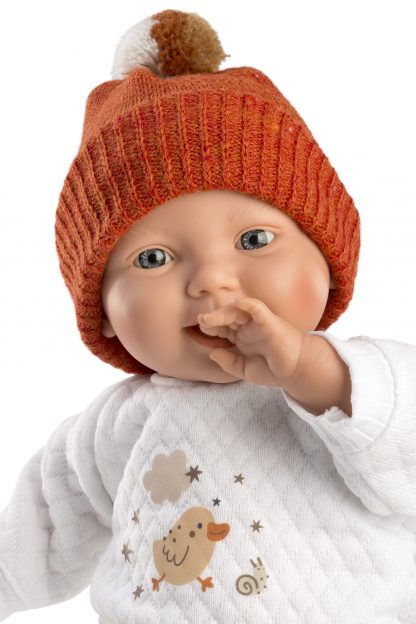 L15f Llorens levensecht babypopje soft body baby chick met kleding 31 cm - Afbeelding 6