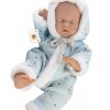 L15h Llorens levensecht babypopje soft body baby Bo slapend met kleding 31 cm - Afbeelding 11