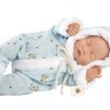 L15h Llorens levensecht babypopje soft body baby Bo slapend met kleding 31 cm - Afbeelding 15