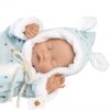 L15h Llorens levensecht babypopje soft body baby Bo slapend met kleding 31 cm - Afbeelding 10
