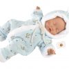L15h Llorens levensecht babypopje soft body baby Bo slapend met kleding 31 cm - Afbeelding 9