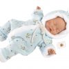 L15h Llorens levensecht babypopje soft body baby Bo slapend met kleding 31 cm - Afbeelding 16