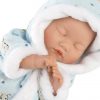 L15h Llorens levensecht babypopje soft body baby Bo slapend met kleding 31 cm - Afbeelding 13