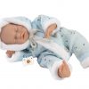 L15h Llorens levensecht babypopje soft body baby Bo slapend met kleding 31 cm - Afbeelding 12