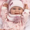 L02m Llorens levensechte babypop meisje full body glimlach met draagtas en speen 40 cm - Afbeelding 8