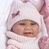 L02m Llorens levensechte babypop meisje full body glimlach met draagtas en speen 40 cm - Afbeelding 11