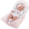 L02n Llorens levensechte babypop meisje full body dicht mondje met slaapzak 40 cm - Afbeelding 6