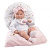 L02n Llorens levensechte babypop meisje full body dicht mondje met slaapzak 40 cm - Afbeelding 14