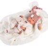 L03d Llorens levensechte babypop meisje full body met omslagdeken en kleding 35 cm - Afbeelding 3