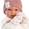 L03d Llorens levensechte babypop meisje full body met omslagdeken en kleding 35 cm - Afbeelding 9