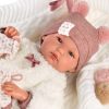 L03d Llorens levensechte babypop meisje full body met omslagdeken en kleding 35 cm