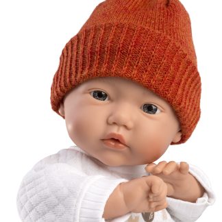 L15h Llorens levensecht babypopje soft body baby Chick met kleding 31cm