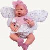AJ14e Antonio Juan pop babypop soft body met kleding vlinder kussentje en speen 42 cm