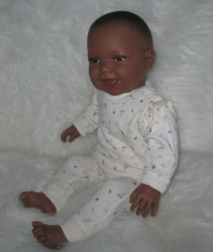AD3n Levensechte Babypop soft body pop Naomi donker met kleding 53 cm - Afbeelding 13